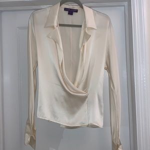 Ralph Lauren Purple Label Collection Silk Blouse